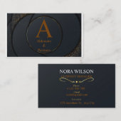 CARTE DE VISITE MARQUE DE L'ENTREPRISE PROFESSIONNELLE ELEGANCE GO (Devant / Derrière)