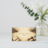Carte De Visite Marque de professionnel de bureau d'avocat classiq (Debout devant)