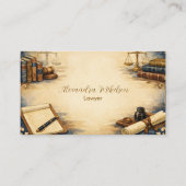 Carte De Visite Marque de professionnel de bureau d'avocat classiq (Devant)