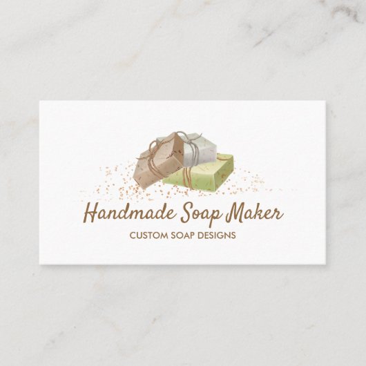 Carte De Visite Marque de savon maison (Devant)