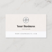 Carte De Visite Marque d'entreprise personnalisée minimale (Devant)