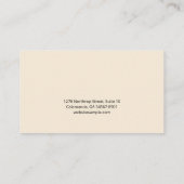 Carte De Visite Marque d'or de la déesse Luna (Dos)