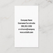 Carte De Visite Marque Kiss | Définir le jeu de brosses (Dos)