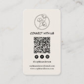 Carte De Visite Marque Moderne et Épurée avec Code QR (Devant)