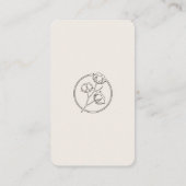 Carte De Visite Marque Moderne et Épurée avec Code QR (Dos)