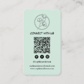 Carte De Visite Marque Moderne et Épurée avec Code QR (Devant)