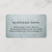 Carte De Visite Marque Monogram Azure Mist Cuir Aspect (Dos)