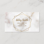 Carte De Visite Marque or géométrique (Dos)