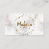 Carte De Visite Marque or géométrique (Devant)