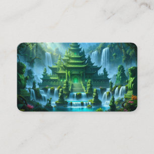 Carte De Visite Marque-page du Temple Château du Trône de Jade Sec