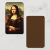 Carte De Visite Marque-page Mona Lisa (Devant / Derrière)