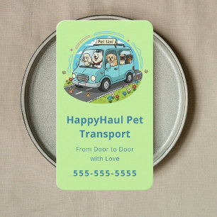 Carte De Visite Marque personnalisée de transporteur pour animaux