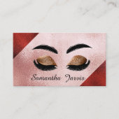 Carte De Visite Marque rose rose et marron (Devant)