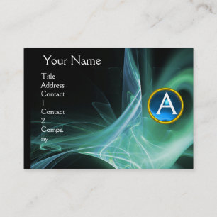 Carte De Visite MARQUE SWIRLGEM Vibrant noir vert bleu