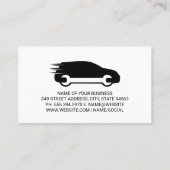 Carte De Visite Marques de pneus | Logo de la clé automatique (Dos)