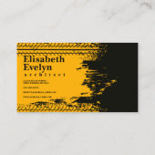 Carte De Visite Marques d'impression de piste sur la texture de gr (Dos)