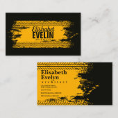 Carte De Visite Marques d'impression de piste sur la texture de gr (Devant / Derrière)