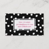 Carte De Visite Marques texturées (blanc) / Expressive (Dos)