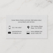 Carte De Visite Marques texturées (fruité) (Dos)