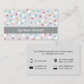 Carte De Visite Marques texturées (fruité) (Devant / Derrière)