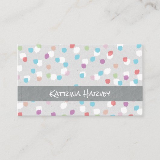 Carte De Visite Marques texturées (fruité) (Devant)