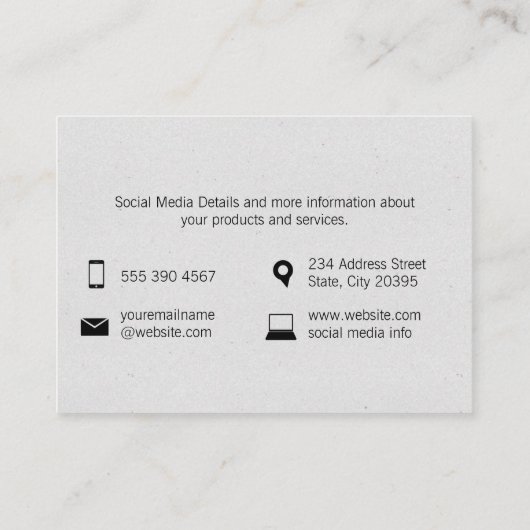 Carte De Visite Marques texturées (fruité) (Dos)