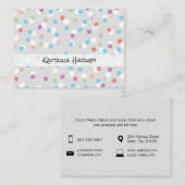 Carte De Visite Marques texturées (fruité) (Devant / Derrière)