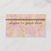 Carte De Visite Marqueterie de marbre rose (Dos)