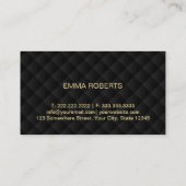 Carte De Visite Marqueur de maquillage moderne Gold de luxe (Dos)