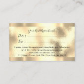 Carte De Visite Marqueur professionnel Lash Logo personnalisé Gold (Dos)