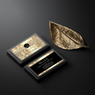 Carte De Visite Marqueur professionnel Lash Logo personnalisé Or