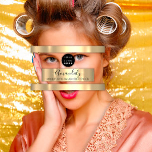 Carte De Visite Marqueur professionnel Lash Logo personnalisé Or