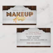 Carte De Visite Marquise de maquillage (Devant / Derrière)