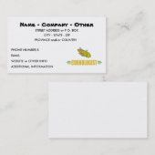 Carte De Visite Marron (Devant / Derrière)