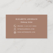 Carte de visite marron (Dos)