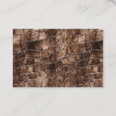 Carte De Visite Marron Chocolat Abstrait (Dos)
