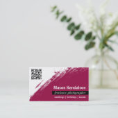 Carte de visite marron de photographe de CODE de (Debout devant)