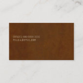 carte de visite marron moderne pour toute professi (Dos)