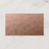 Carte De Visite Marron Mousse géométrique en maille code QR monogr (Dos)