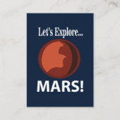 Carte De Visite Mars Explorons Mars (Devant)