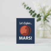 Carte De Visite Mars Explorons Mars (Debout devant)