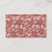 Carte De Visite Marsala motif feuille (Dos)