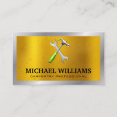 Carte De Visite Marteau à clé | Métallique (Devant)