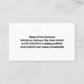 Carte De Visite Marteau | Constructions (Dos)