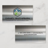 Carte De Visite Marteau de clé de construction | Métallique (Devant / Derrière)