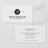 Carte De Visite Marteau de menuiserie, Armoire de tuyau, Logo de s (Devant / Derrière)