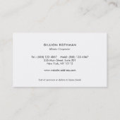 Carte De Visite Marteau de menuiserie, Armoire de tuyau, Logo de s (Dos)