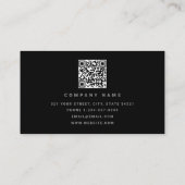 Carte De Visite Marteau en métal noir Construction de l'immeuble (Dos)