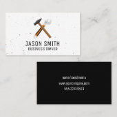 Carte De Visite Marteau et clé | Construction (Devant / Derrière)