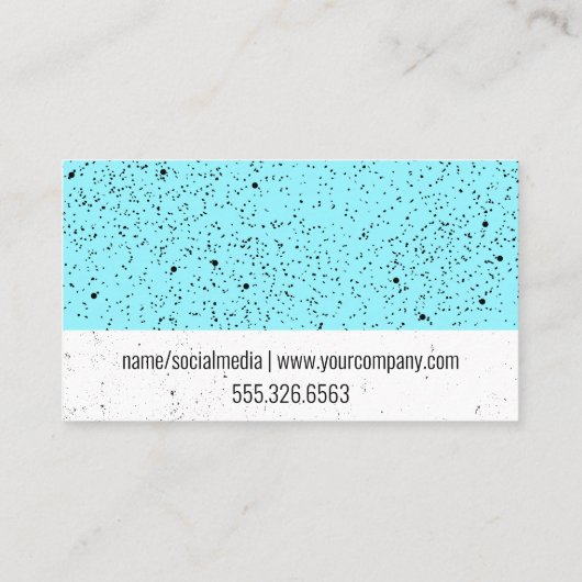 Carte De Visite Marteau et clé | Construction | Speckled (Dos)